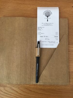 The bill  at Le Potager de Charlotte in Paris