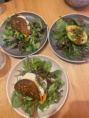 Avocado egg and crepes   at Le Potager de Charlotte in Paris