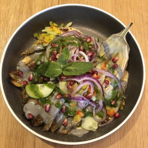 Aubergine rôtie   at Le Potager de Charlotte in Paris