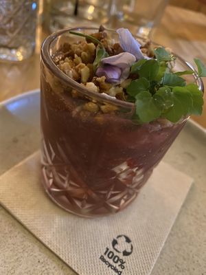 Strawberry rhubarb  at Le Potager de Charlotte in Paris