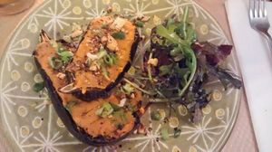 Stuffed eggplant at Le Potager de Charlotte in Paris