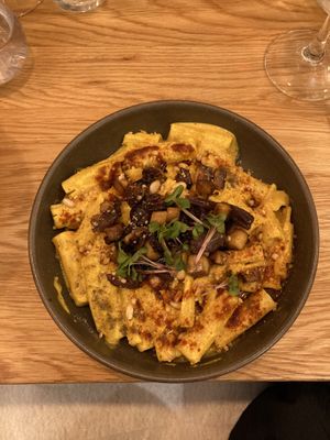Rigatoni à la façon Carbonara  at Le Potager de Charlotte in Paris