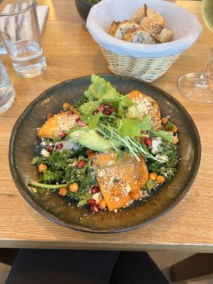 The Sweet Potatoe Salad  at Le Potager de Charlotte in Paris