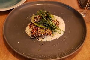 Tofu appetizer at Le Potager de Charlotte in Paris