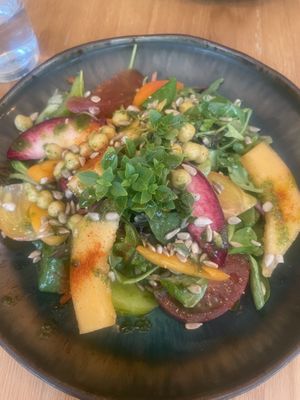 Salad with seasonal fruit   at Le Potager de Charlotte in Paris