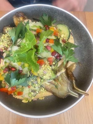 Roasted eggplant   at Le Potager de Charlotte in Paris