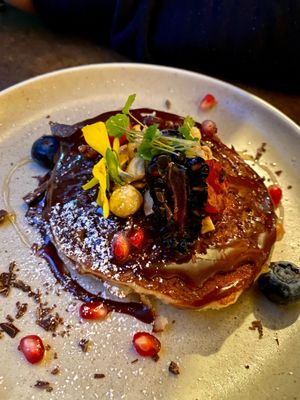 Pancake with choc hazelnut spread at Le Potager de Charlotte in Paris