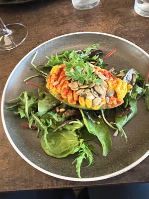 Avocado “Hard Boiled Egg Style” at Le Potager de Charlotte in Paris