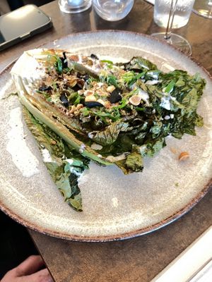 Grilled Romaine Lettuce at Le Potager de Charlotte in Paris