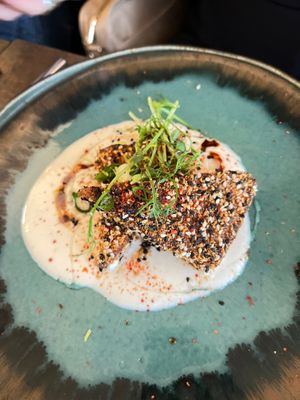 Sesame Marinated Tofu at Le Potager de Charlotte in Paris