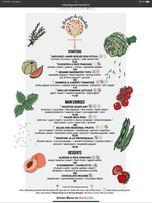  at Le Potager de Charlotte in Paris