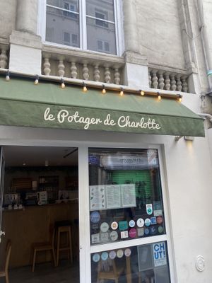 The front of the restaurant   at Le Potager de Charlotte in Paris