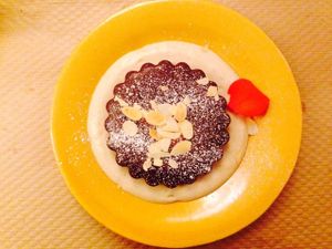 chocolate tart at Le Potager de Charlotte in Paris