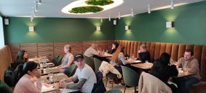 New tables and seats at Le Potager de Charlotte in Paris