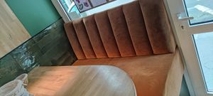 New tables and seats at Le Potager de Charlotte in Paris