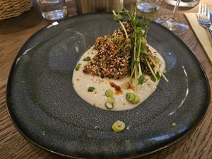 Tofu starter at Le Potager de Charlotte in Paris