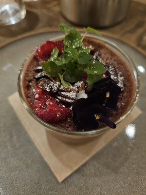 Chocolate mousse at Le Potager de Charlotte in Paris