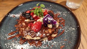 Pancake dessert at Le Potager de Charlotte in Paris
