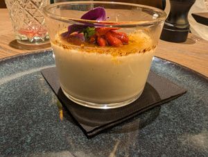 Creme brulee at Le Potager de Charlotte in Paris