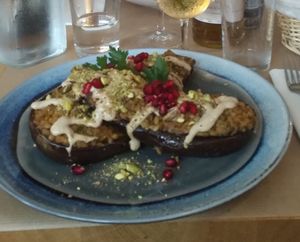 Aubergine at Le Potager de Charlotte in Paris