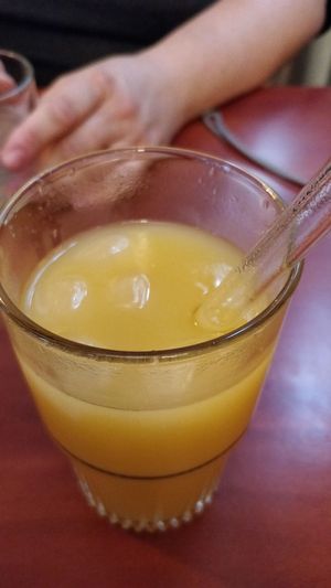 Yes, that's a glass straw, awesome. at Le Potager de Charlotte in Paris