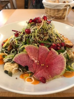 Salad main course at Le Potager de Charlotte in Paris