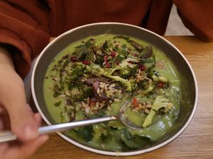 Asparagus dish at Le Potager de Charlotte in Paris