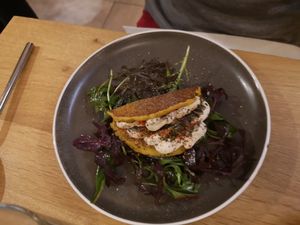 Chickpea bun at Le Potager de Charlotte in Paris