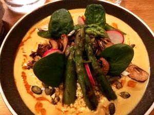 Very good asparagus  at Le Potager de Charlotte in Paris