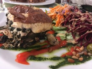 Spinach and Walnut Lasagne at Le Potager de Charlotte in Paris