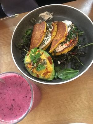 Brunch pancakes  at Le Potager de Charlotte in Paris