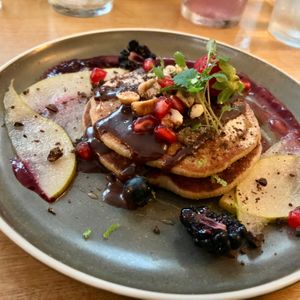 Pancakes from the Late petit-déjeuner at Le Potager de Charlotte in Paris