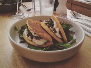 Rice flour pancakes at Le Potager de Charlotte in Paris