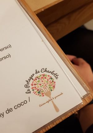 Menu at Le Potager de Charlotte in Paris