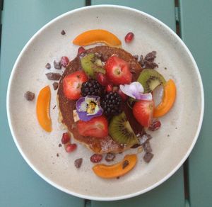 Le dessert, pancake et pate a tartiner maison at Le Potager de Charlotte in Paris