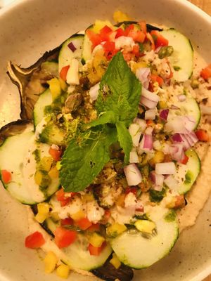 Eggplant at Le Potager de Charlotte in Paris