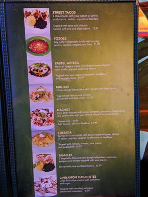 Vegan menu at Mi Ranchito Grill in South Salt Lake