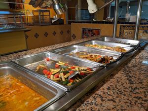 Vegan buffet at Mi Ranchito Grill in South Salt Lake