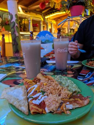 Enchiladas and horchatas at Mi Ranchito Grill in South Salt Lake