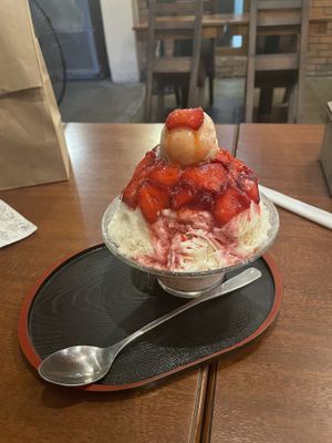 Vegan strawberry kakigori  at Ikigai Kakigori Cafe  in Quezon City
