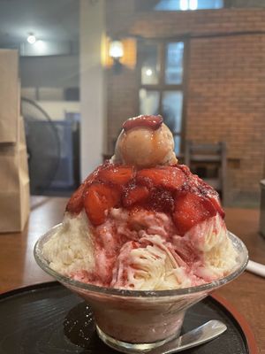 Vegan strawberry kakigori  at Ikigai Kakigori Cafe  in Quezon City