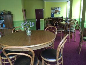 Inside of Löwenzahn restaurant (afternoon = closed) at Lowenzahn in Cottbus