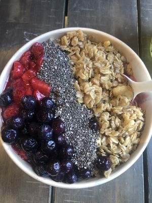 Custom smoothie bow  at The Juice Laundry - Preston in Charlottesville