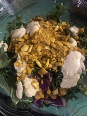 Caesar salad from the refrigerated case  at The Juice Laundry - Preston in Charlottesville