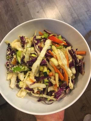 Beautiful salads at Shanti in Pula