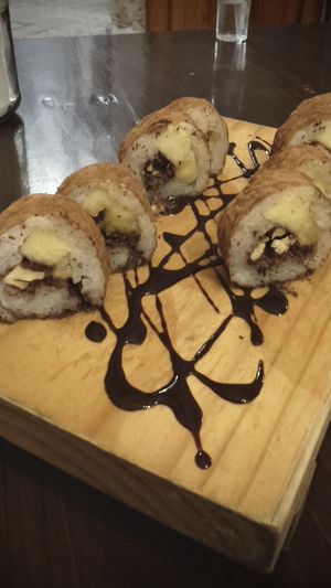 Dessert maki  at El Buda Profano in Arequipa