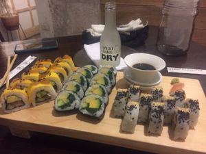 Mix of 30 pieces. YUM! at El Buda Profano in Arequipa