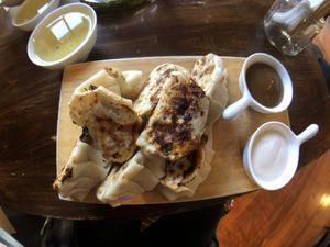 Gyoza  at El Buda Profano in Arequipa