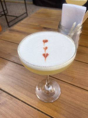 Pisco sour  at El Buda Profano in Arequipa