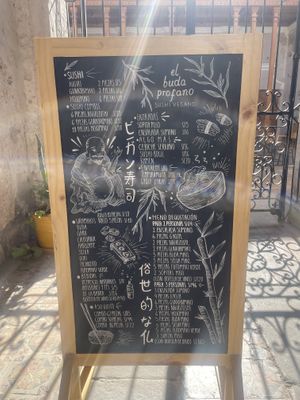 Menu  at El Buda Profano in Arequipa